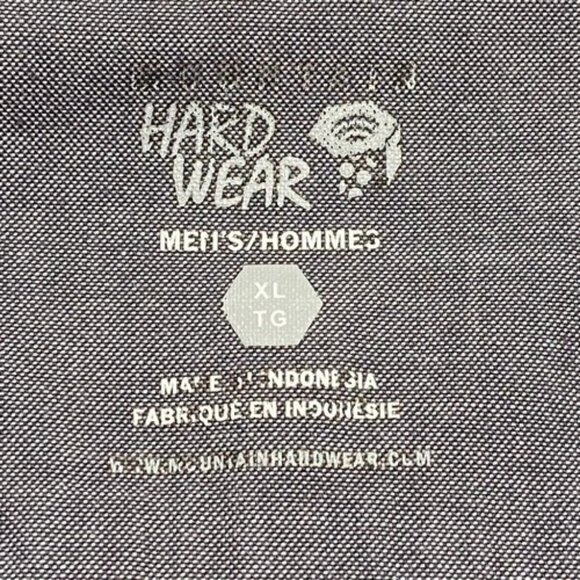 Mountain Hard Wear Button Up Men's XL Blue Red Plaid Cotton Blend Casual Shirt - Picture 10 of 11